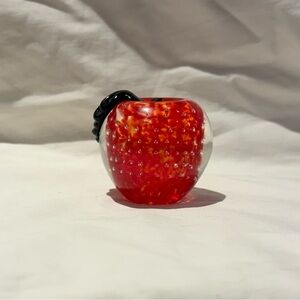 Vintage Lenox Glass Apple Paperweight Decoration